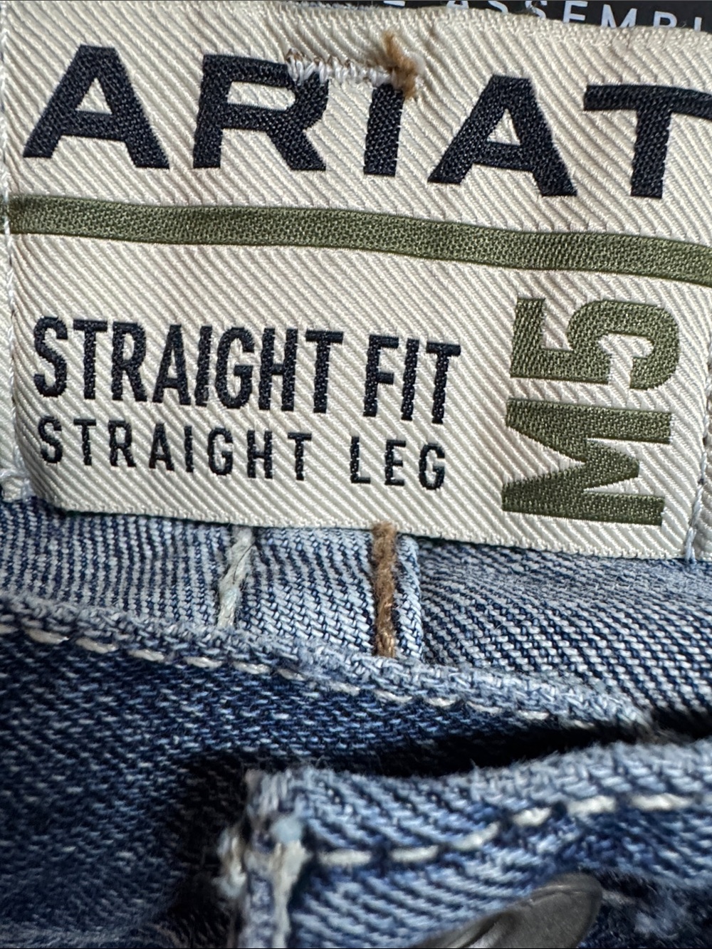 Ariat Men's Straight Fit Jeans in Light Blue Denim